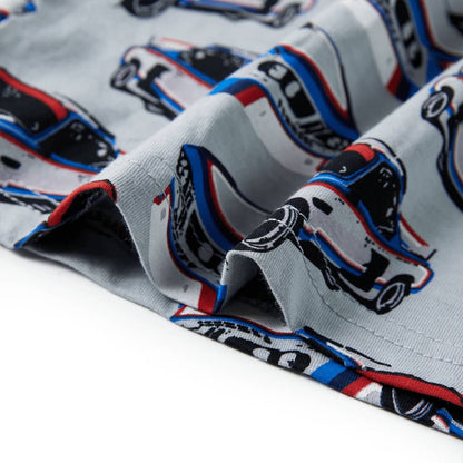 Dětské Pyžamo S Krátkým Rukávem Šedé 140