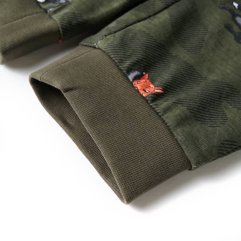 Dětské Pyžamo S Dlouhým Rukávem Khaki 92