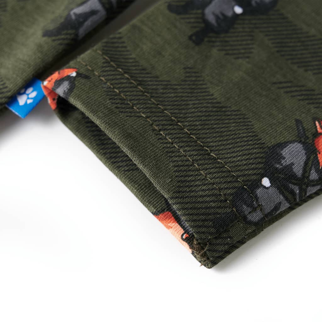 Dětské Pyžamo S Dlouhým Rukávem Khaki 92