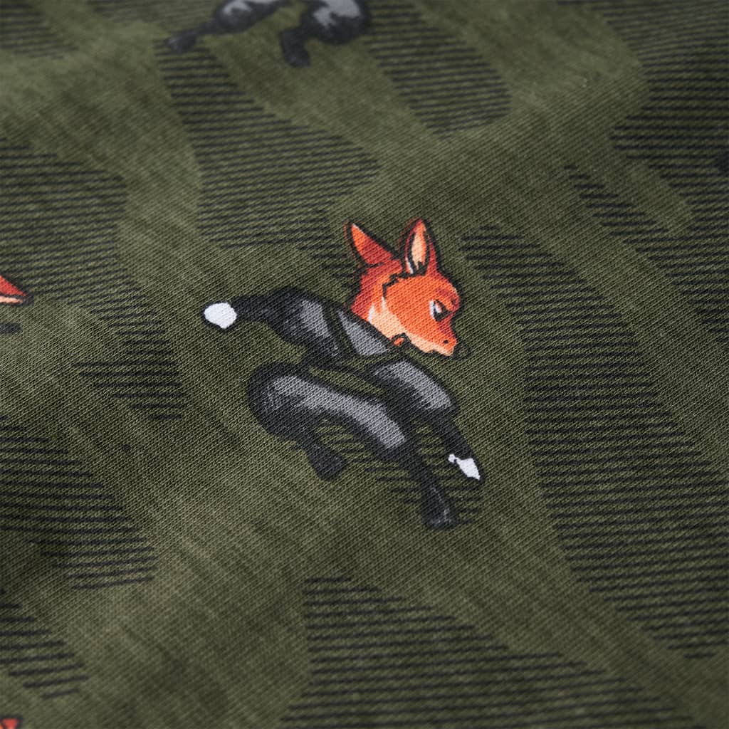 Dětské Pyžamo S Dlouhým Rukávem Khaki 92