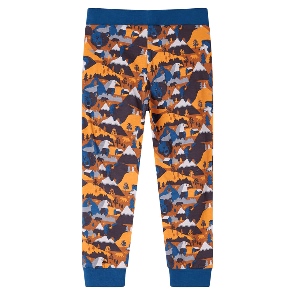 Dětské Pyžamo S Dlouhým Rukávem Koňakové 104