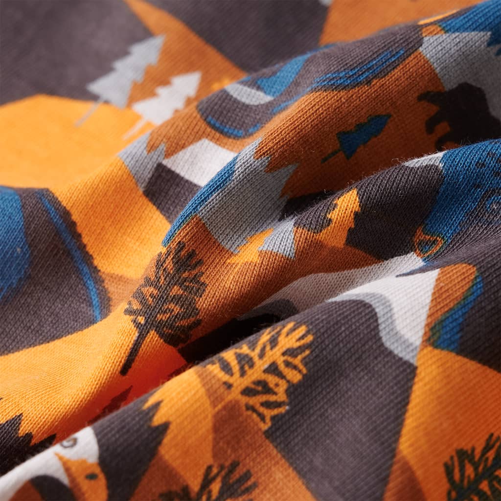 Dětské Pyžamo S Dlouhým Rukávem Koňakové 104