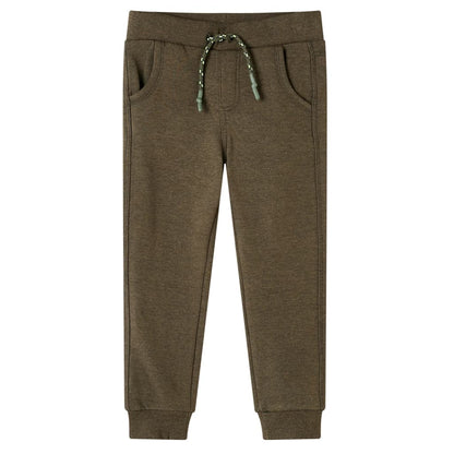 Dětské Tepláky Khaki Melanž 140