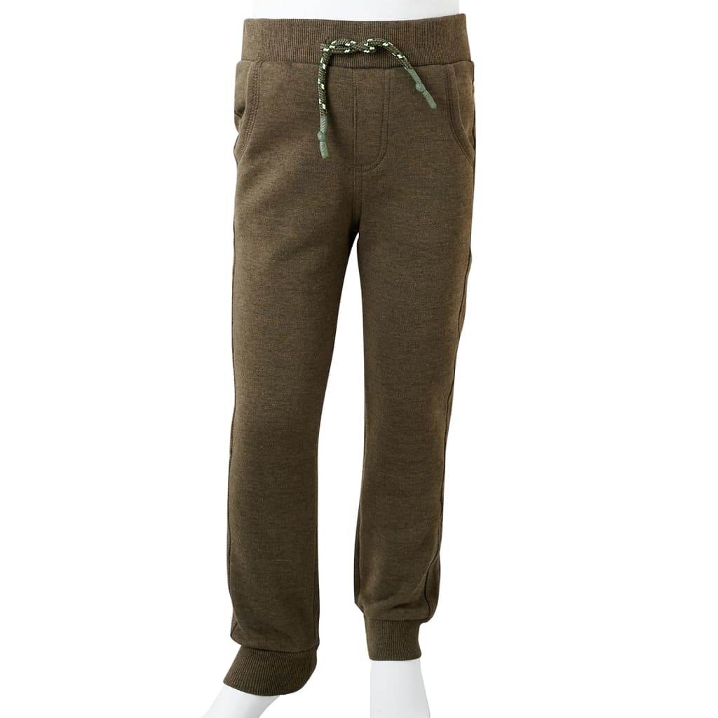 Dětské Tepláky Khaki Melanž 140