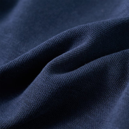 Dětská Mikina S Kapucí Námořnická Modrá Melanž A Oranžová 92