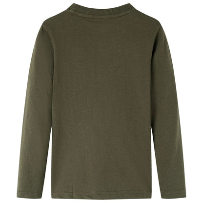 Dětské Tričko S Dlouhým Rukávem Khaki 104