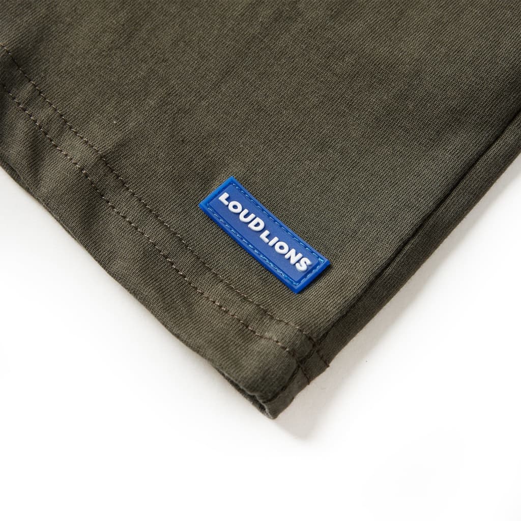 Dětské Tričko S Dlouhým Rukávem Khaki 104