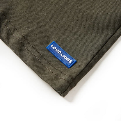 Dětské Tričko S Dlouhým Rukávem Khaki 104