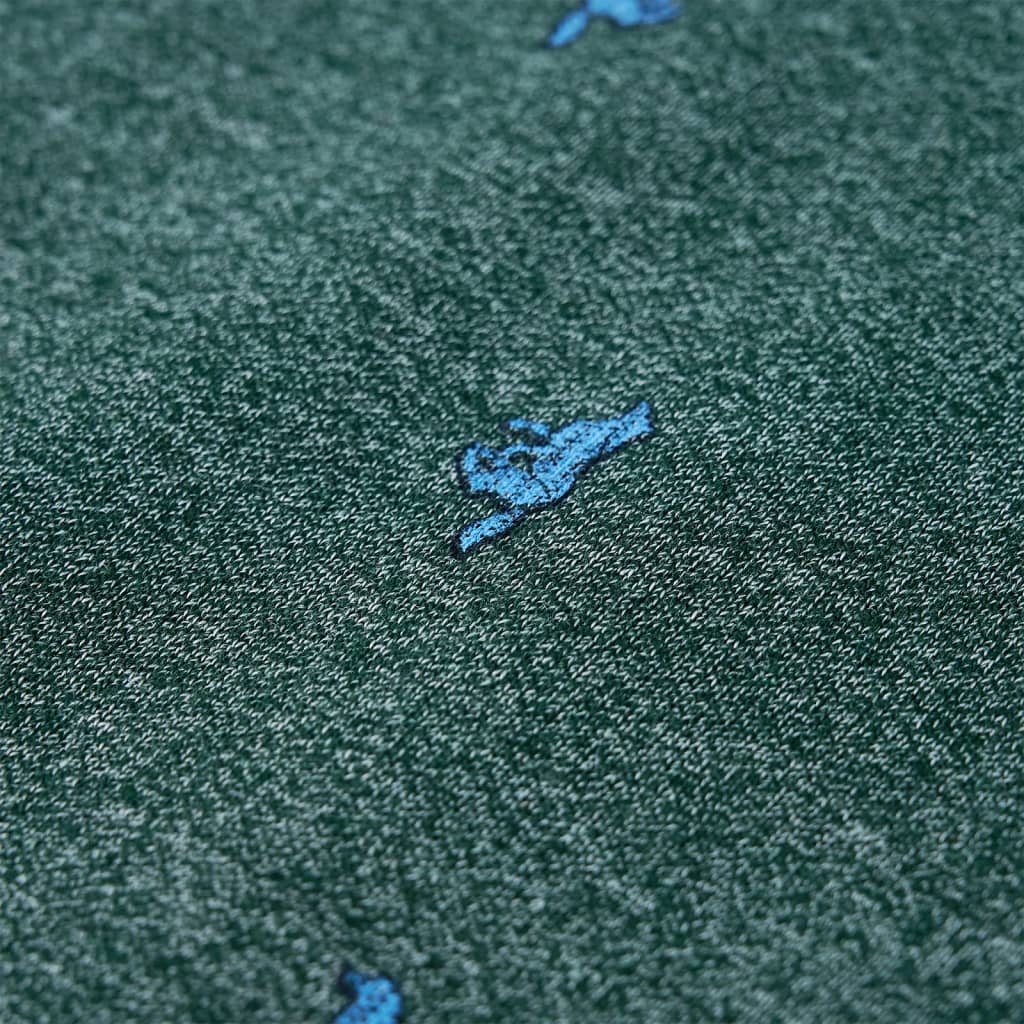 Dětská Mikina Tmavě Zelená Melanž 128