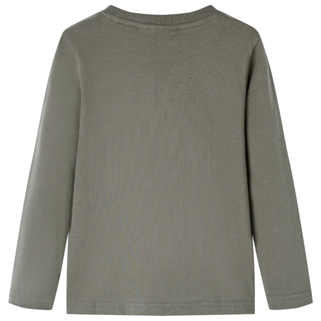 Dětské Tričko S Dlouhým Rukávem Khaki 104