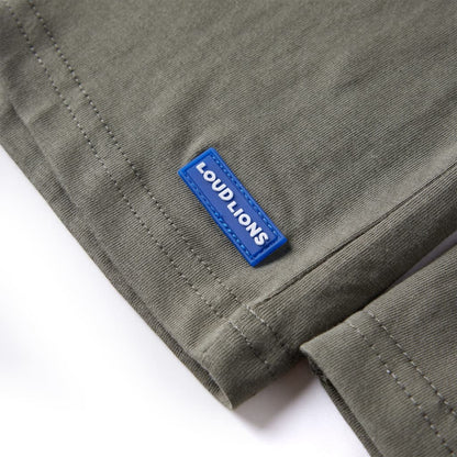 Dětské Tričko S Dlouhým Rukávem Khaki 104