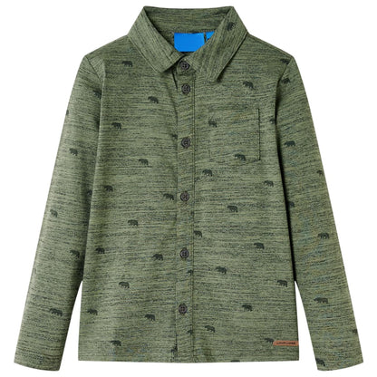 Dětská Košile Khaki Melanž 104