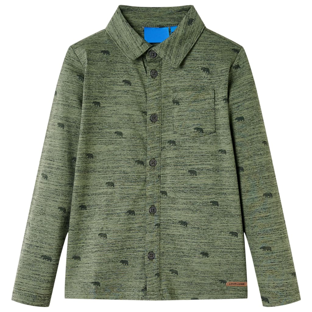 Dětská Košile Khaki Melanž 104
