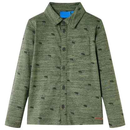 Dětská Košile Khaki Melanž 104