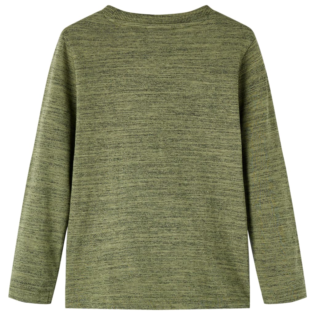 Dětské Tričko S Dlouhým Rukávem Khaki Melanž 104