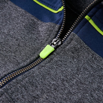 Dětská Mikina S Kapucí Na Zip Šedá Melanž 92