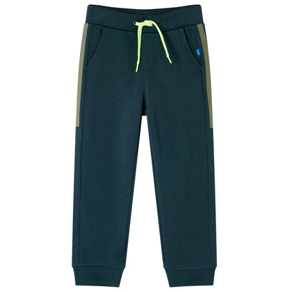 Dětské Tepláky Se Stahovací Šňůrkou Mechově Zelené 104