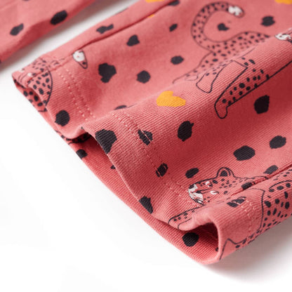 Dětské Pyžamo S Dlouhým Rukávem Starorůžové 116