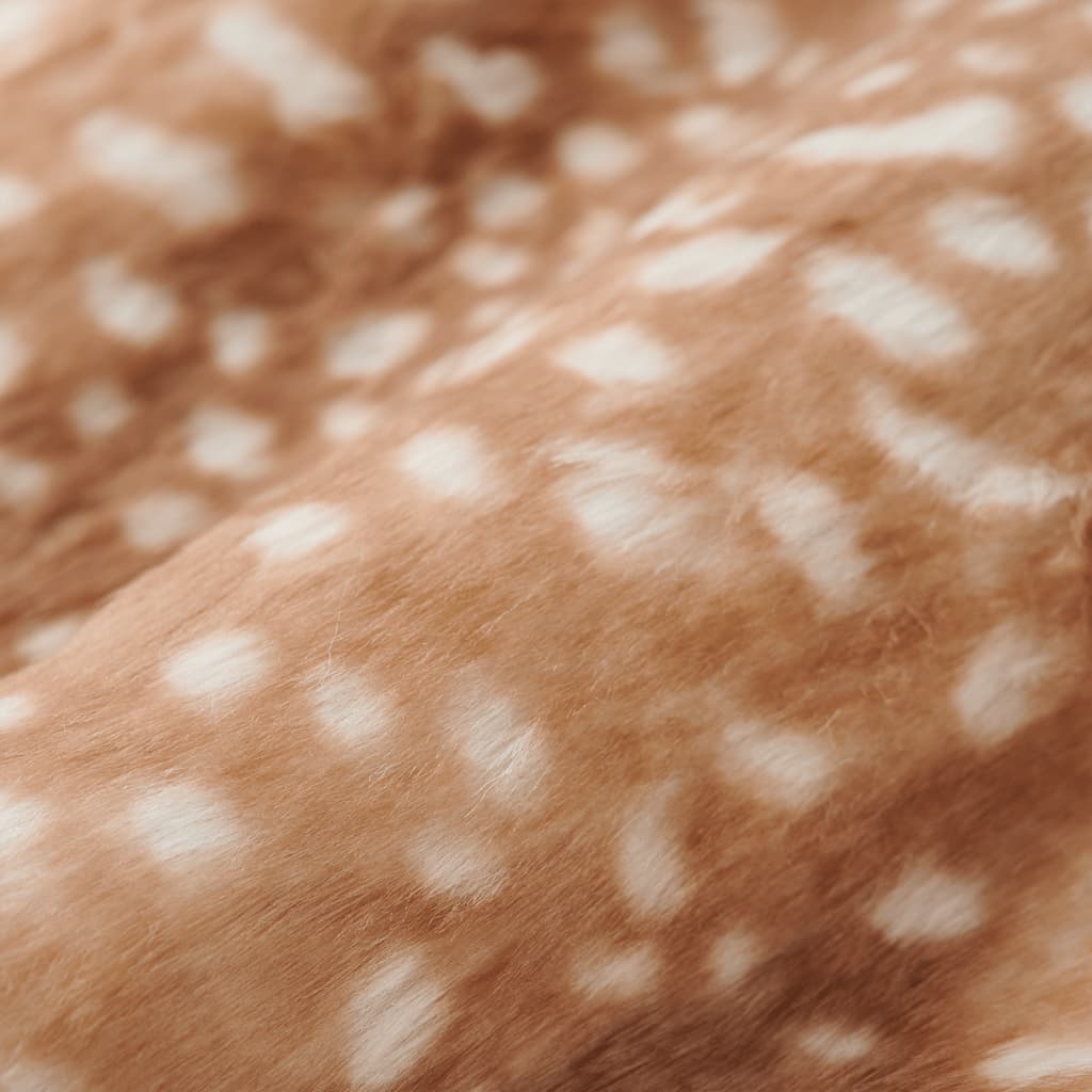 Dětský Kabát Umělá Kožešina Koňakový 92