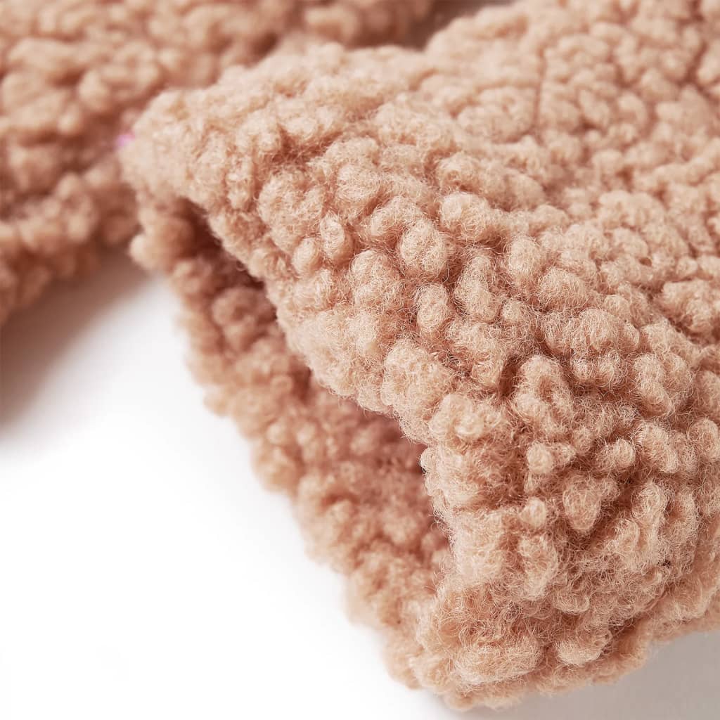 Dětská Bunda S Kapucí Umělý Kožíšek Světle 92