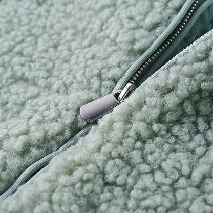 Dětská Bunda S Kapucí Umělý Kožíšek Mátově 104