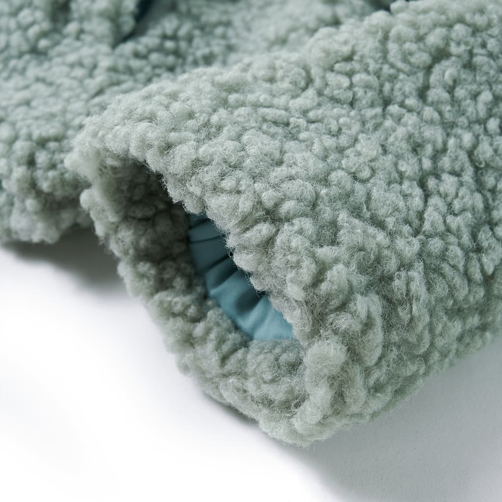 Dětská Bunda S Kapucí Umělý Kožíšek Mátově 104