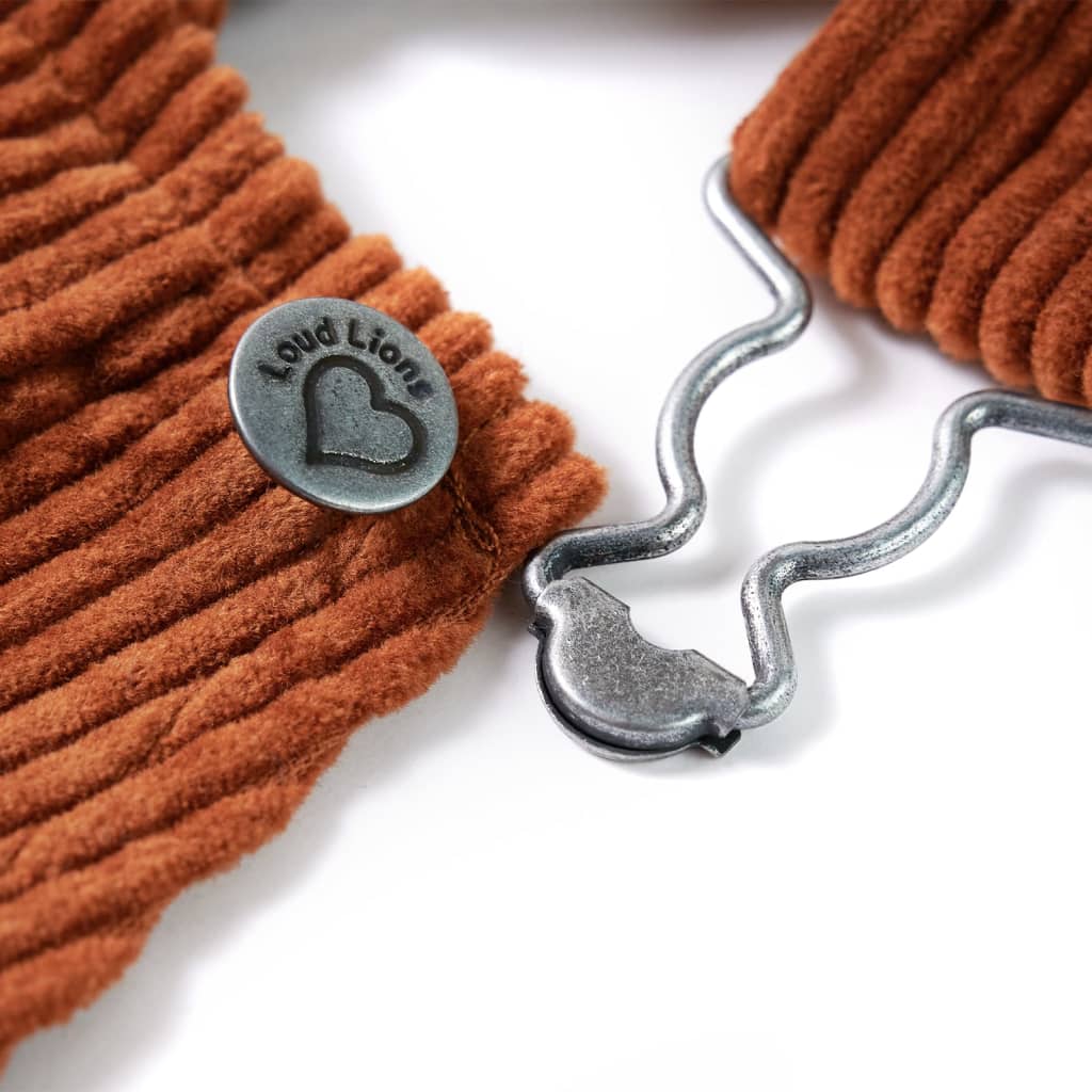 Dětské Manšestrové Šaty S Laclem Koňakové 92