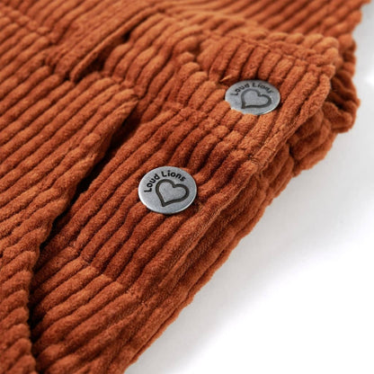 Dětské Manšestrové Šaty S Laclem Koňakové 92