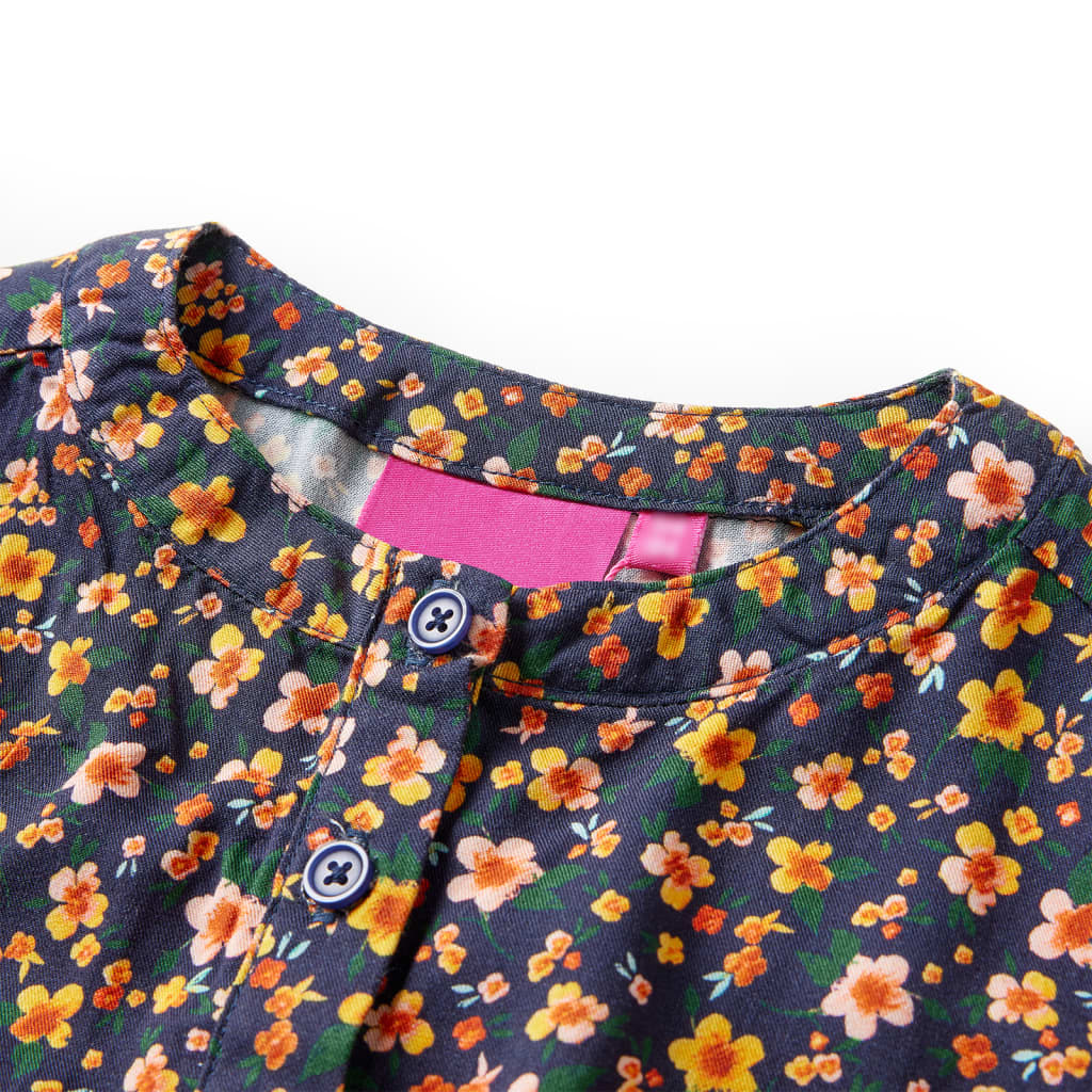 Dětské Šaty S Dlouhým Rukávem Námořnicky Modré 128