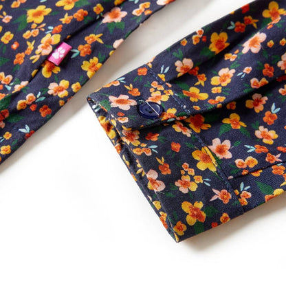 Dětské Šaty S Dlouhým Rukávem Námořnicky Modré 128