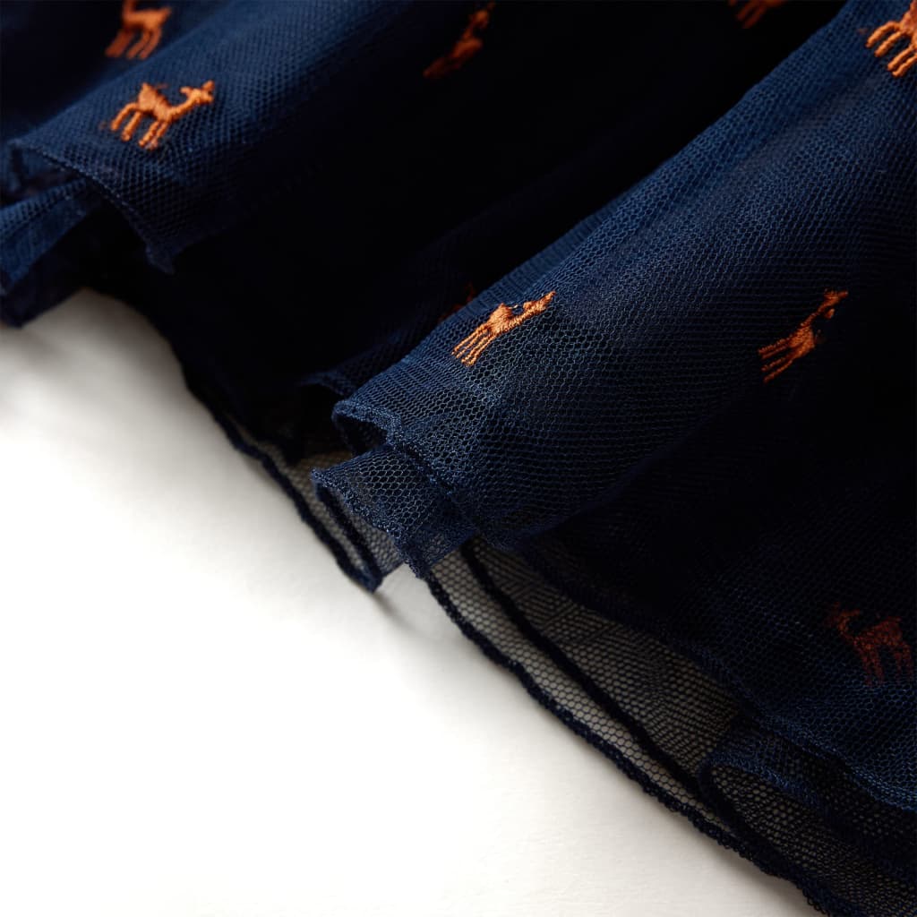 Dětské Šaty S Dlouhým Rukávem Námořnicky Modré 92