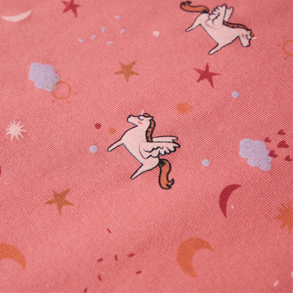 Dětské Pyžamo S Dlouhým Rukávem Starorůžové 116