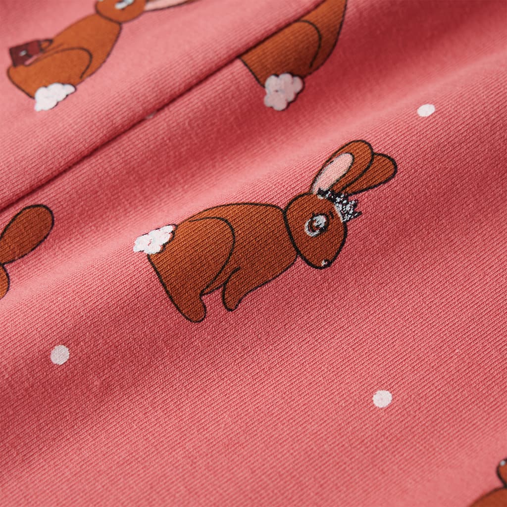 Dětský Overal Na Spaní S Kapucí Starorůžový 92