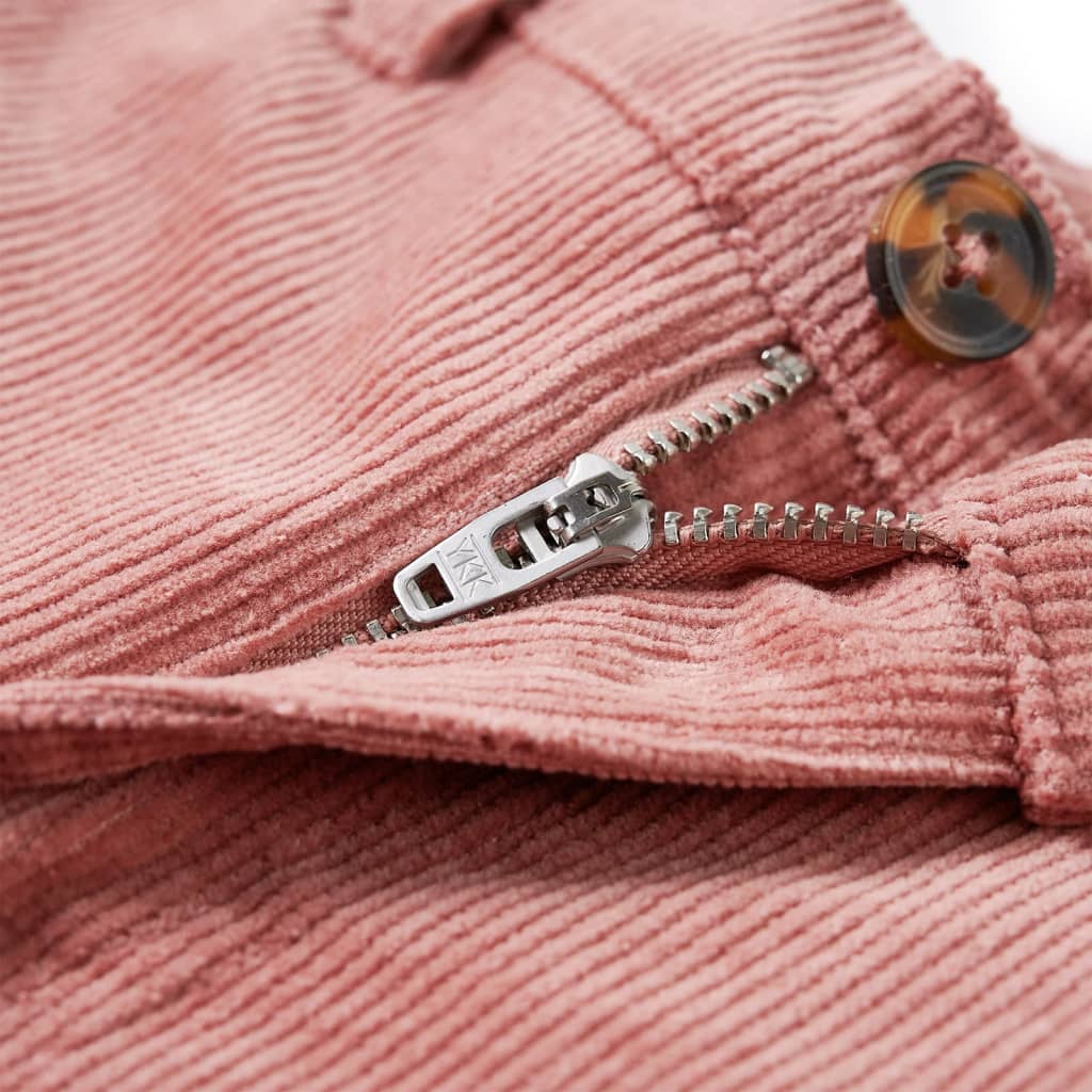 Dětské Manšestrové Kalhoty Starorůžové 92