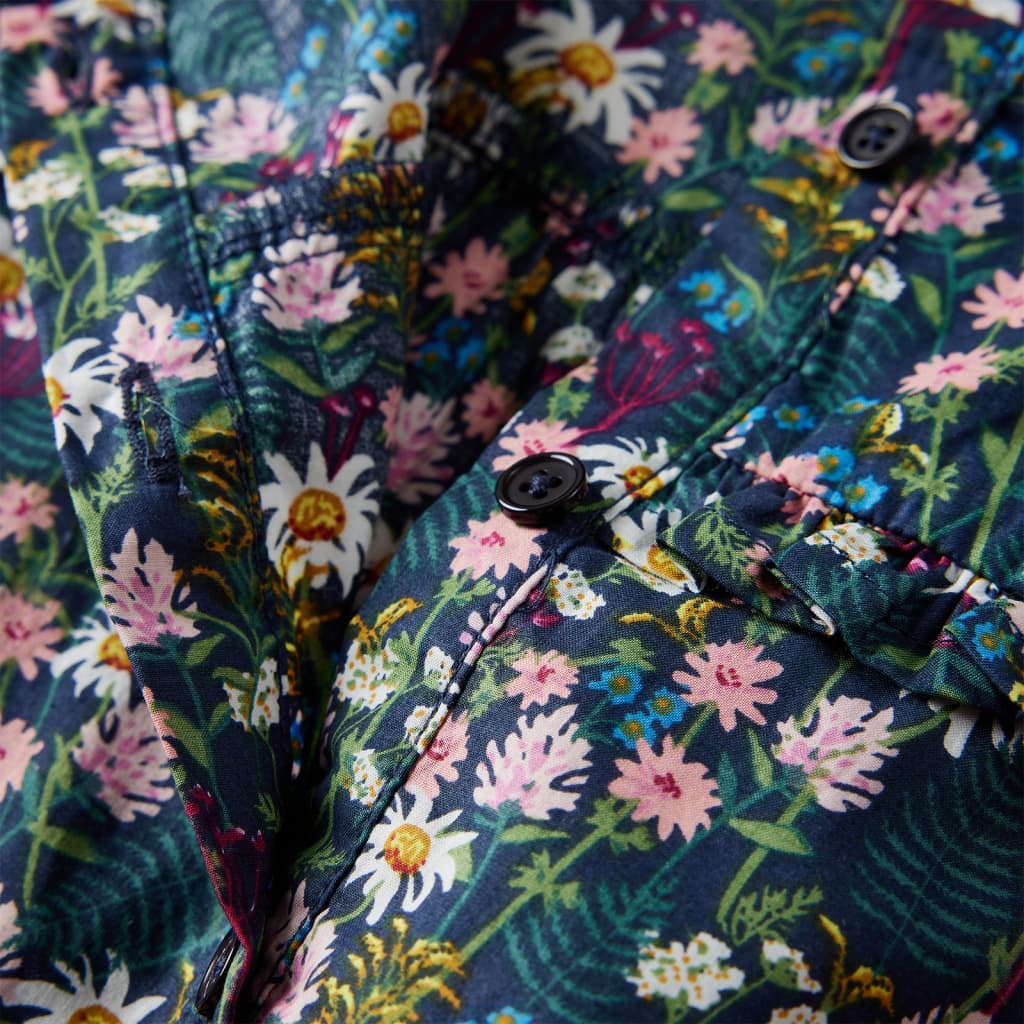 Dětské Šaty S Dlouhým Rukávem Tmavě Modré 140