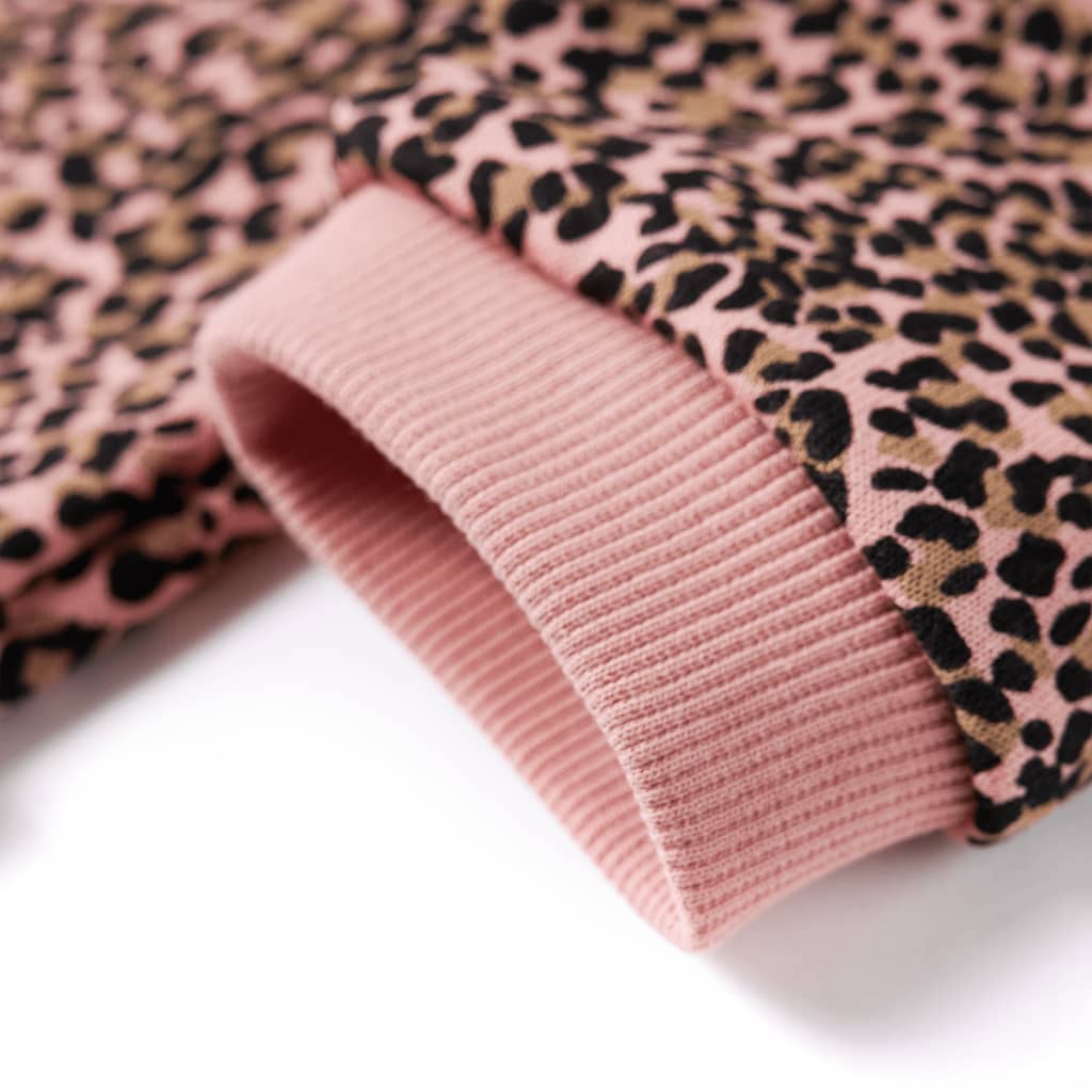 Dětské Mikinové Šaty Středně Růžové 128