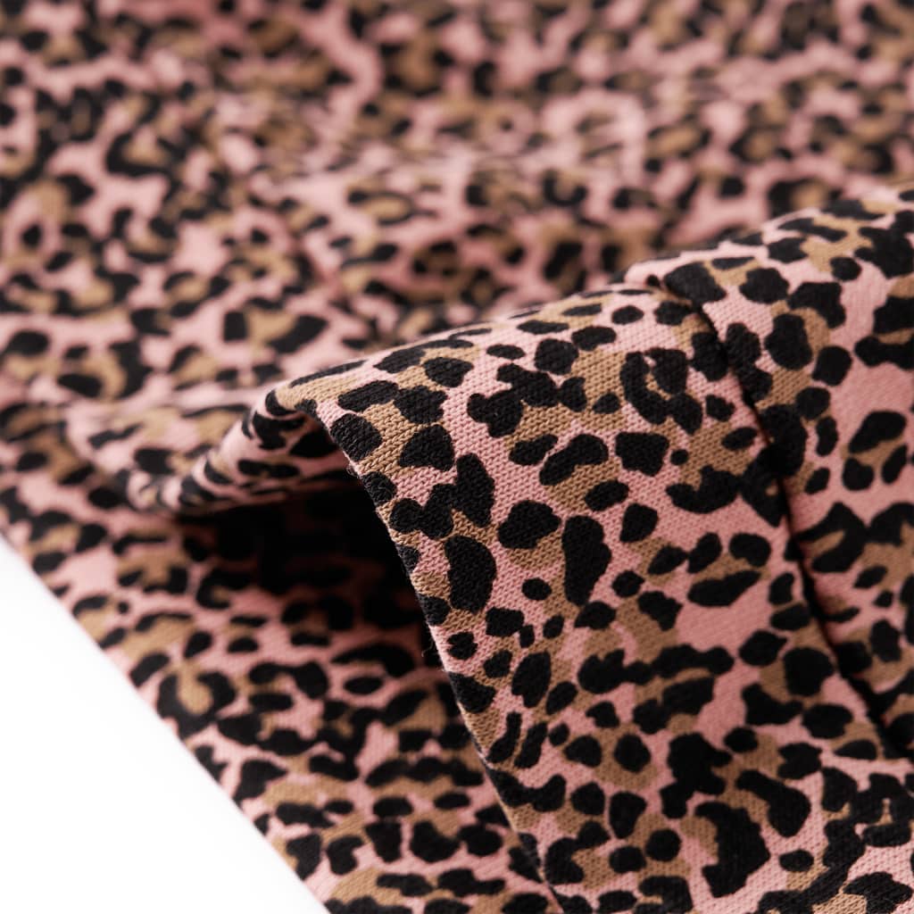 Dětské Mikinové Šaty Středně Růžové 128