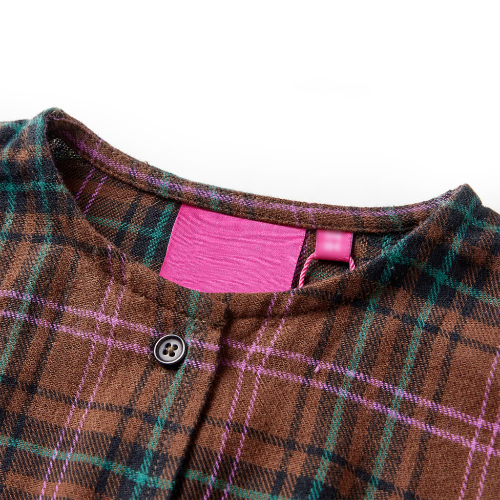 Dětské Šaty S Dlouhým Rukávem Koňakové 140