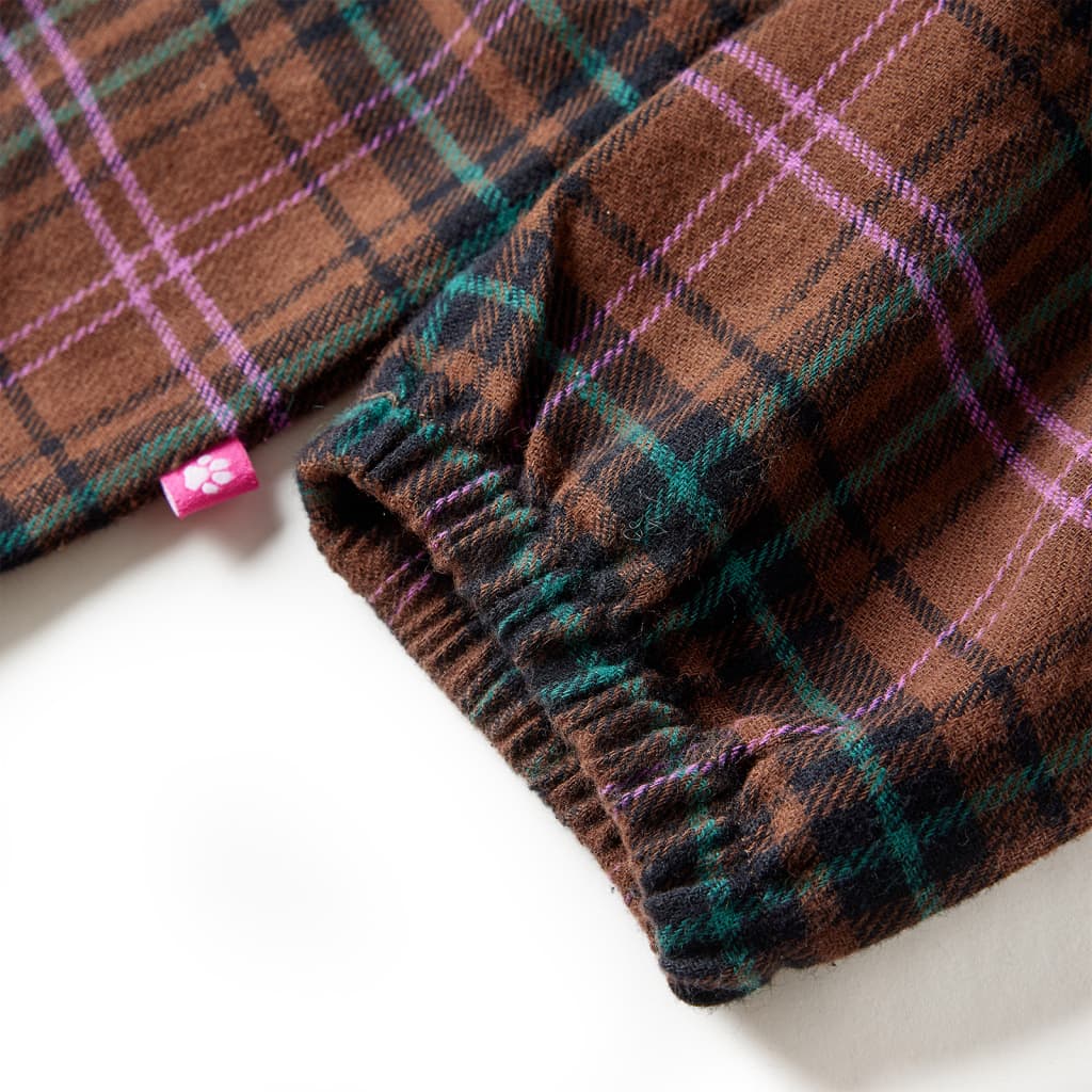 Dětské Šaty S Dlouhým Rukávem Koňakové 140