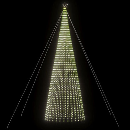 Led Vánoční Stromek 1544 Studených Bílých Led Diod 500 Cm