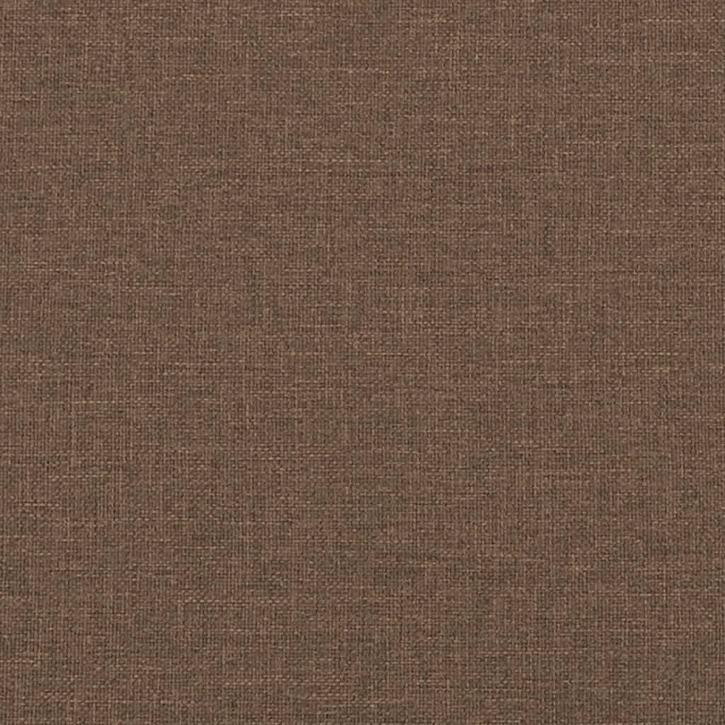 Polohovací Křeslo S Podnožkou Hnědé Textil