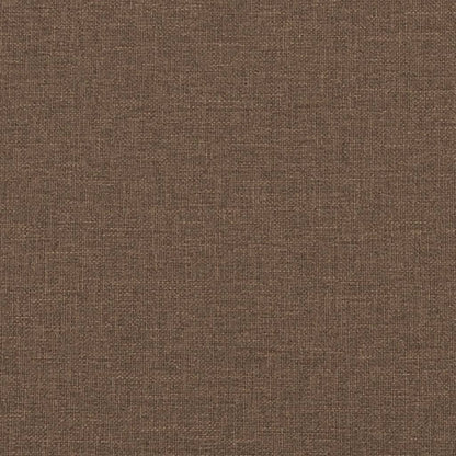 Polohovací Křeslo S Podnožkou Hnědé Textil