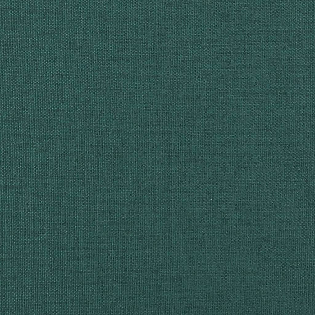 Polohovací Křeslo S Podnožkou Tmavě Zelené Textil