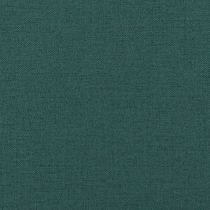 Polohovací Křeslo S Podnožkou Tmavě Zelené Textil