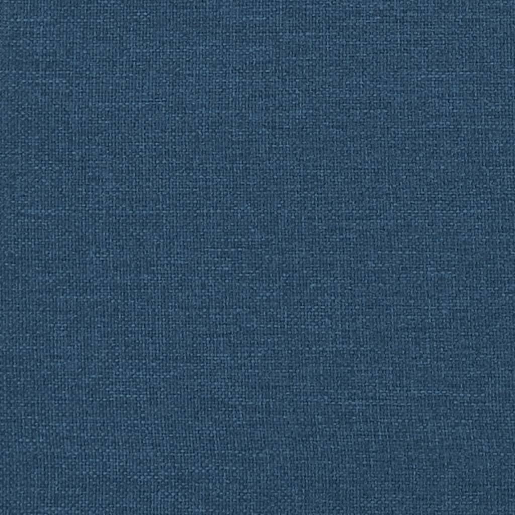 Polohovací Křeslo S Podnožkou Modré Textil