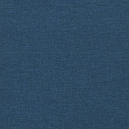 Polohovací Křeslo S Podnožkou Modré Textil
