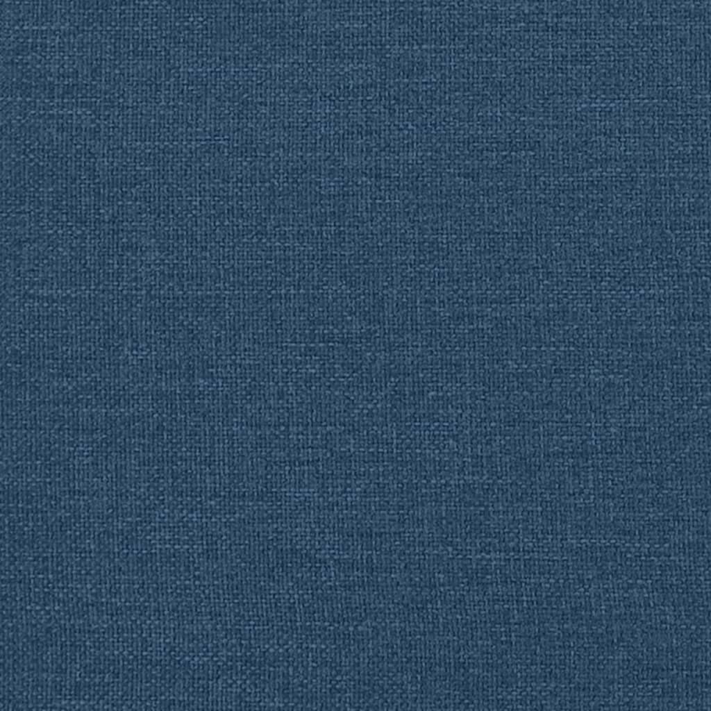 Masážní Polohovací Křeslo S Podnožkou Modré Textil