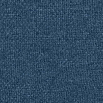 Masážní Polohovací Křeslo S Podnožkou Modré Textil