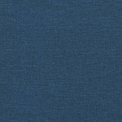 Polohovací Křeslo S Podnožkou Modré Textil
