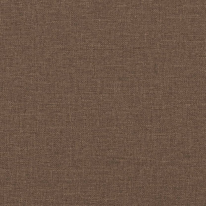 Polohovací Křeslo S Podnožkou Hnědé Textil